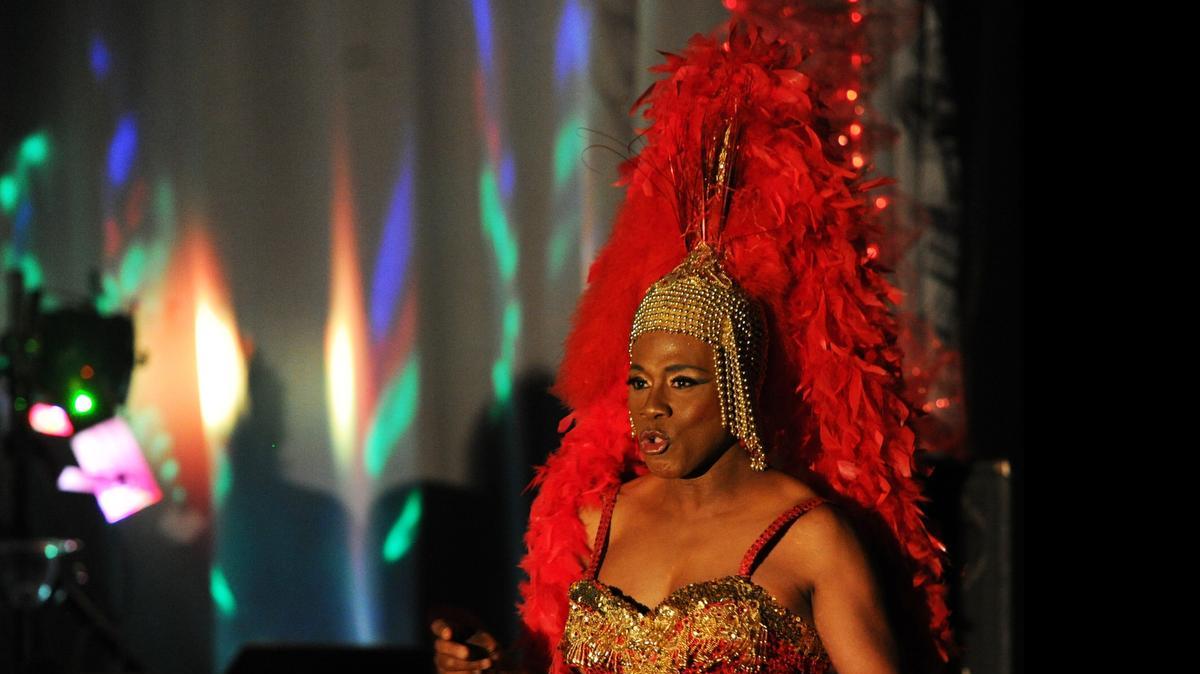 
Tanisha Young Hernandez performs during the Mr., Ms. and Miss Gay Merced Pageant two years ago.
