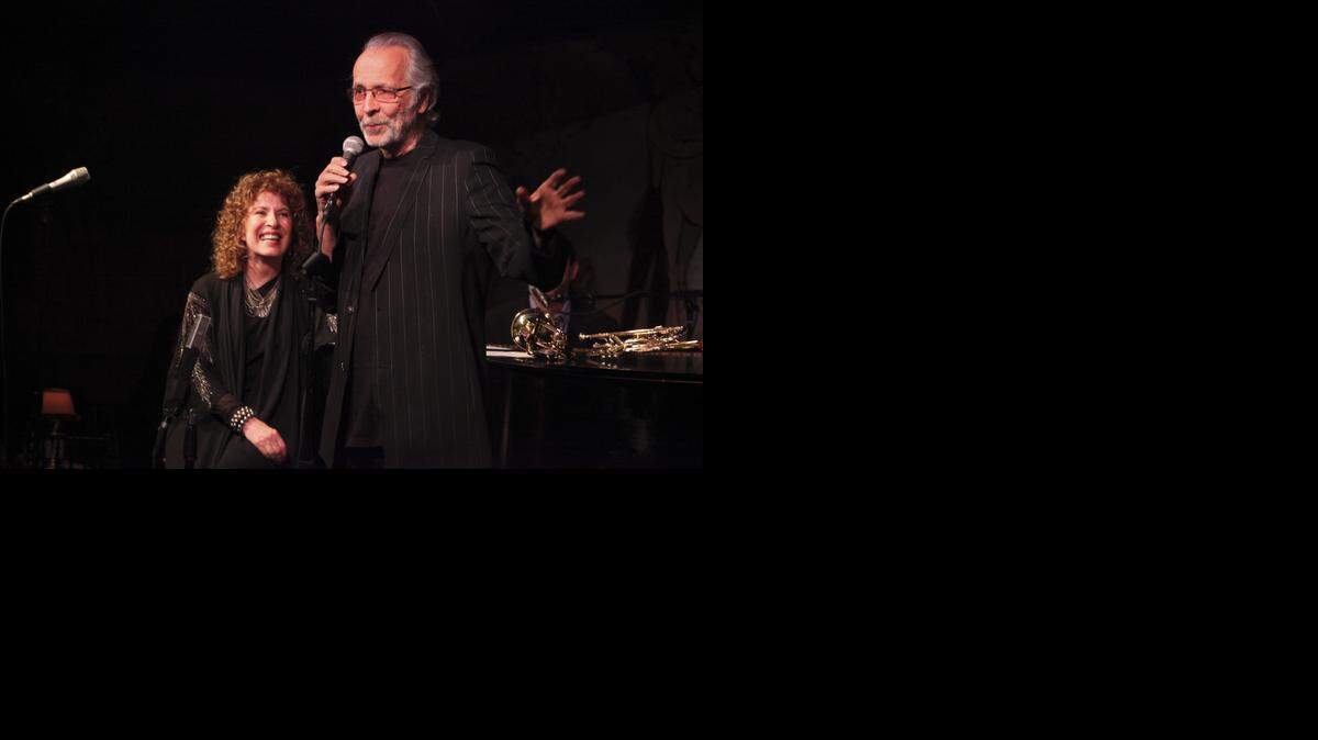 
Legendary trumpeteer and arts advocate Herb Alpert and his longtime wife, vocalist Lani Hall, appear on stage early last year in New York. The couple come to the Gallo Center for the Arts on Nov. 9.
