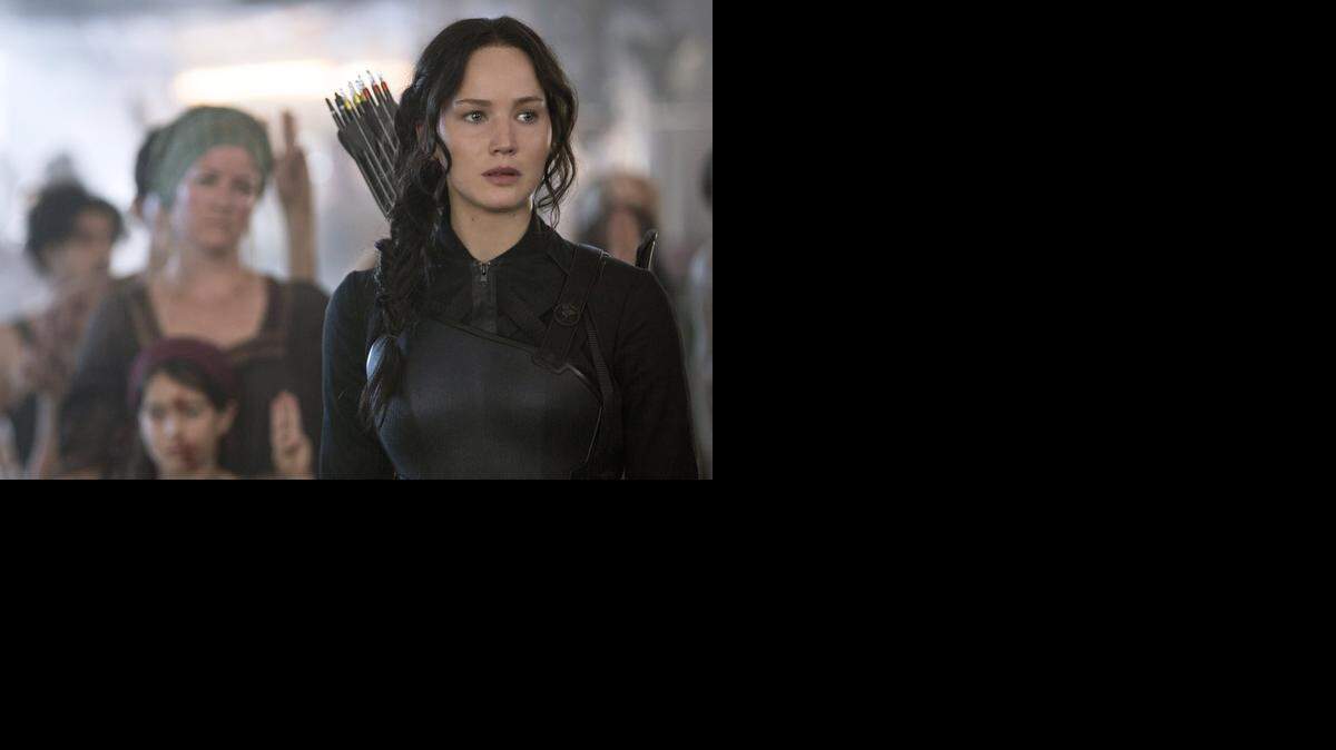 
Jennifer Lawrence portrays Katniss Everdeen in a scene from “The Hunger Games: Mockingjay – Part 1.”
