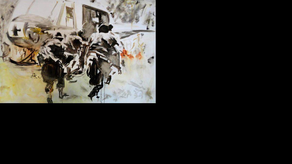 
“The War in Vietnam: High Price for Freedom,” a painting by Edwin Macaraeg.
