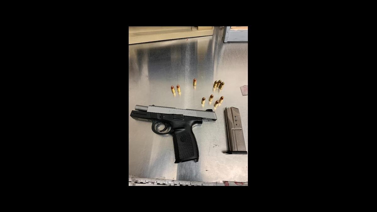 A man and woman, both residents of Los Banos, were arrested on Tuesday, after police found a loaded firearm inside the vehicle they were in, during an investigation in the area of Ward Road and Pacheco Boulevard, according to the Los Banos Police Department. Police said both suspects are prohibited from possessing firearms. Image courtesy of Los Banos Police Department.