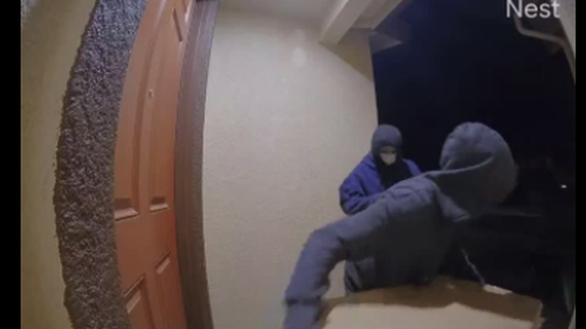 The Merced Police Department is seeking help from the public to identify three suspects who stole packages from a front porch in Merced on Nov. 28, 2020.