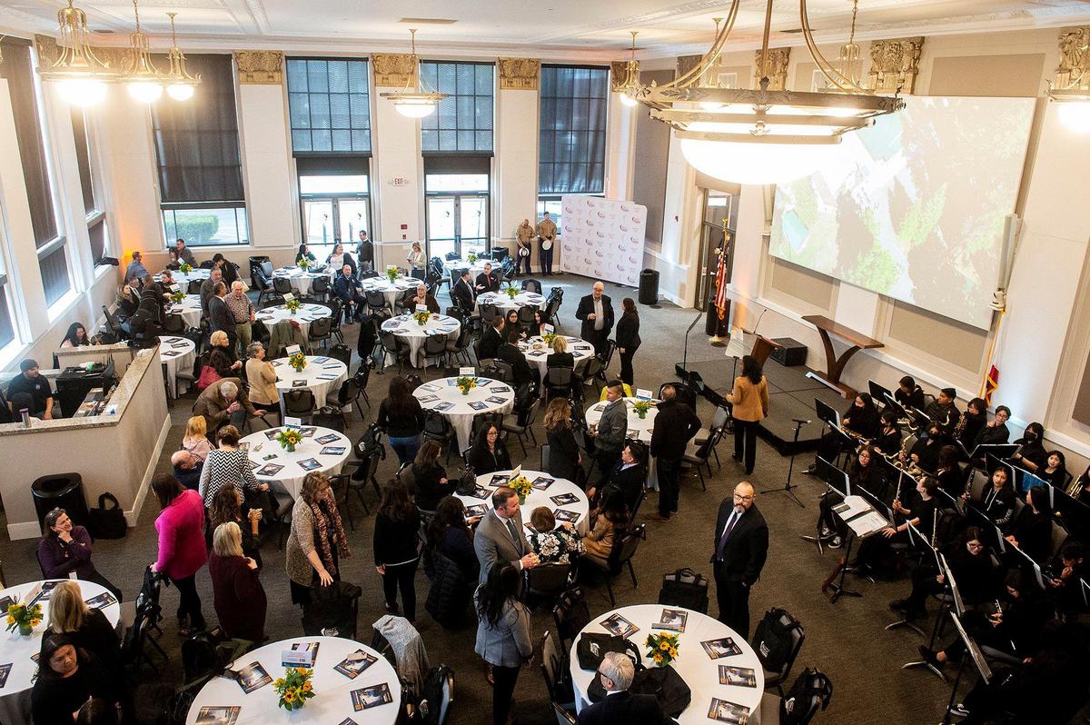 Local leaders and educators gather for the Merced County Schools annual Education Report on Monday, Feb. 27, 2023, at the Merced County Office of Education Downtown Center in Merced, Calif.