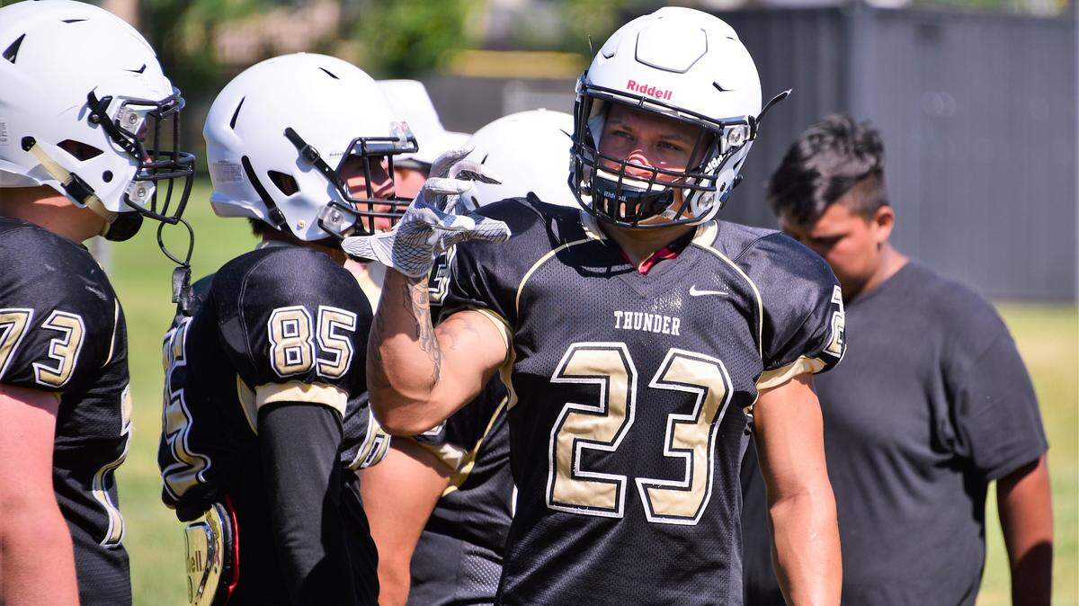 Buhach Colony senior Youlas Dickson (23) will be used a variety of ways by the Thunder offense this season.