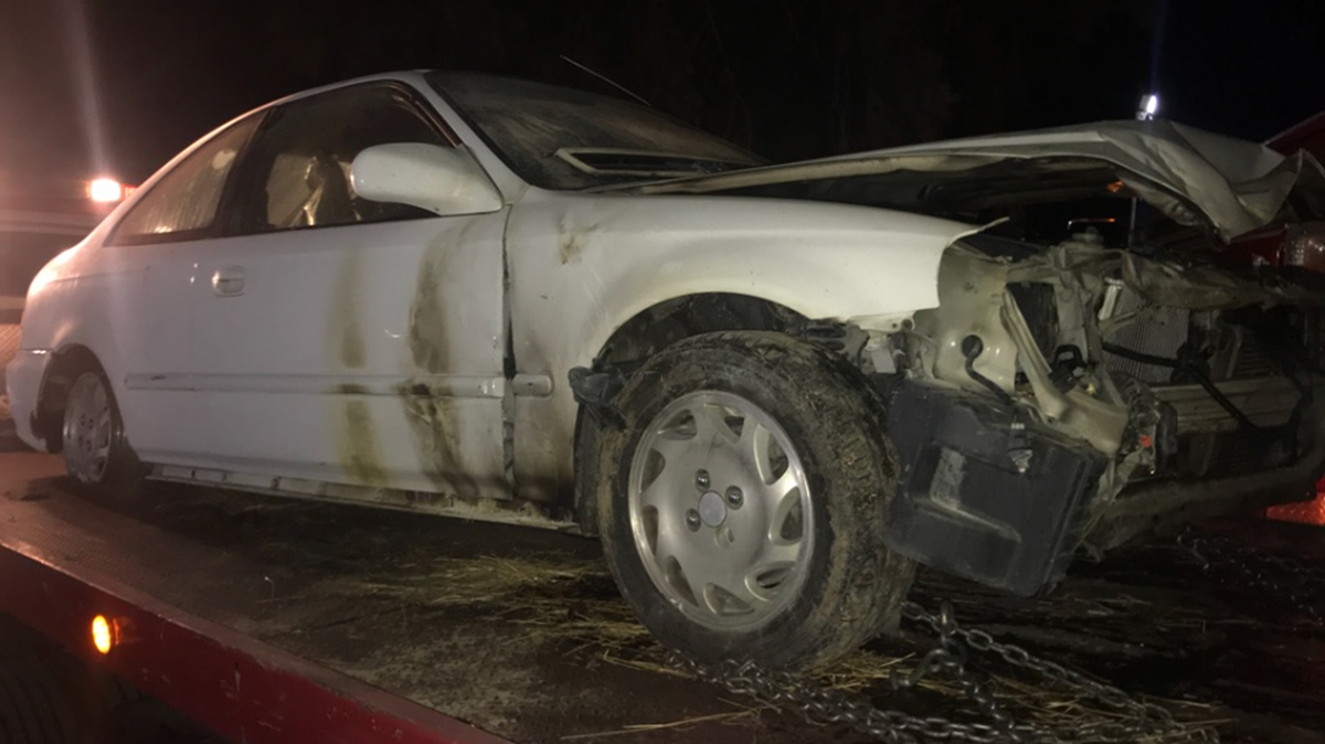 The car crashed by Gordon McCarty on Saturday, Sept. 8, 2018, according to Chowchilla Police Department.