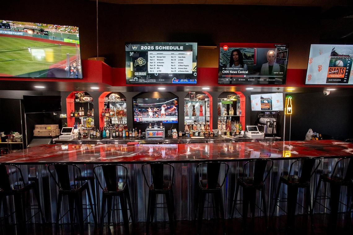 The new La Tia Juana sports bar located at 425 W. Main Street in Merced, Calif., on Wednesday, July 9, 2025. The sports bar will open to the public on July 14.