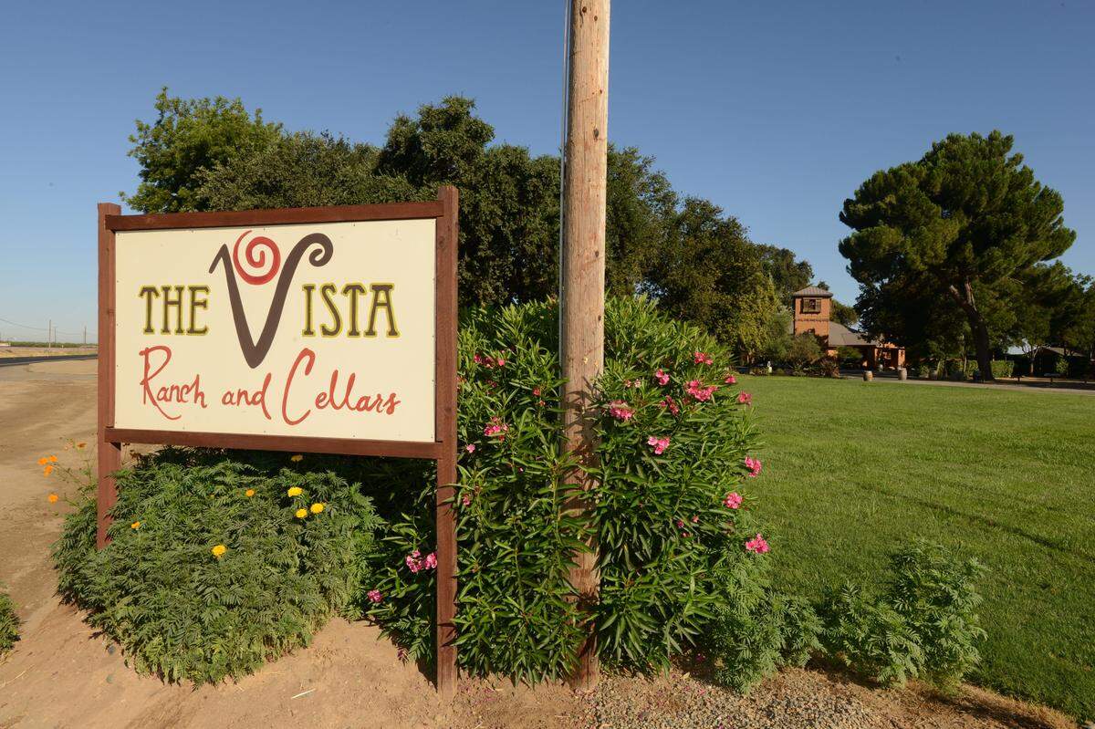 The Vista Ranch and Cellars, part owned by the Marchini farming family, in Merced on Friday (7-12-13).