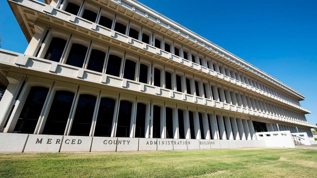 The Merced County Administration Building located at 2222 M Street in Merced, Calif., on Wednesday, June 17, 2020.