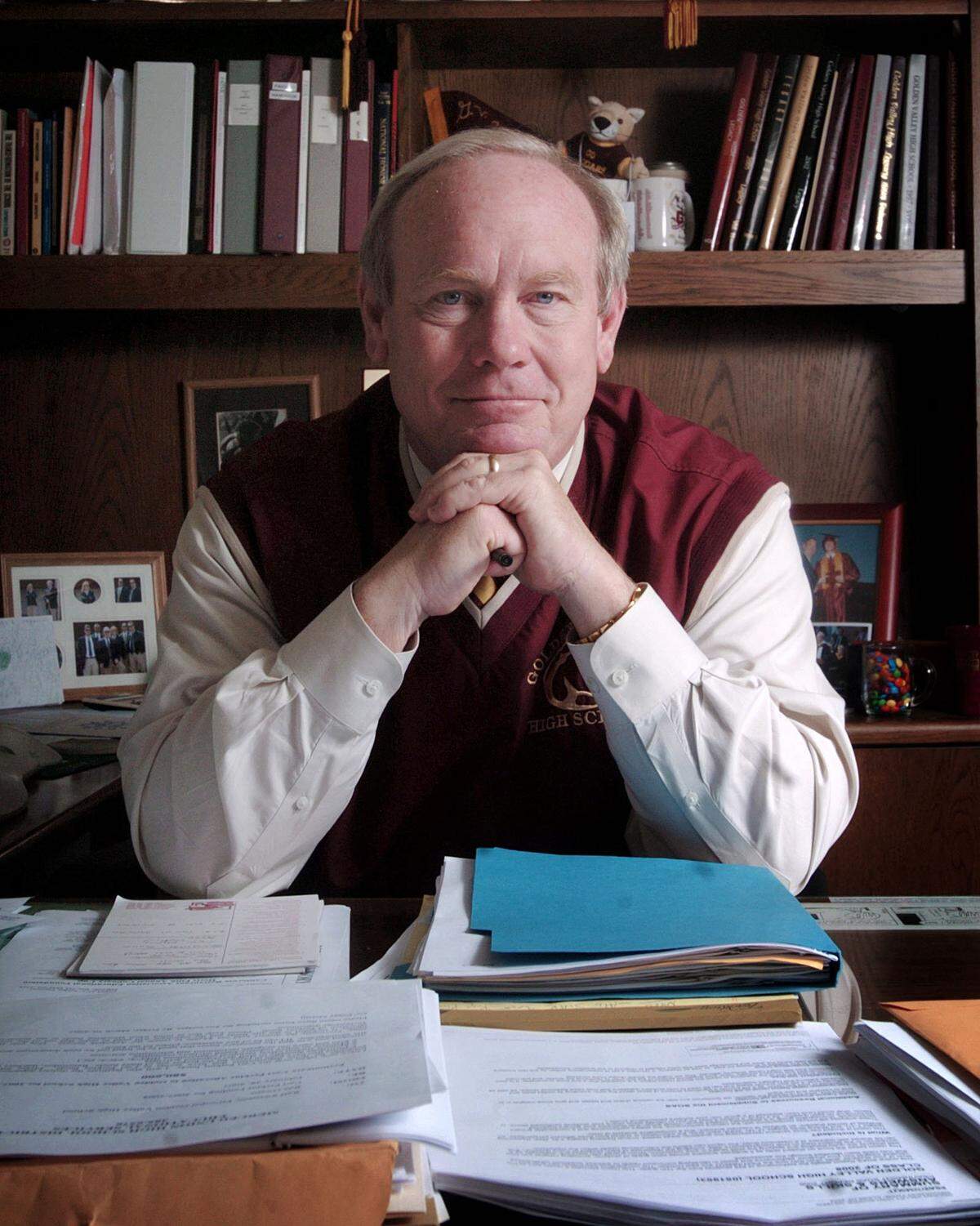 Golden Valley Principle Ralf Swenson, shown here in 2007, will be part of the first class inducted into the Golden Valley Hall of Fame.