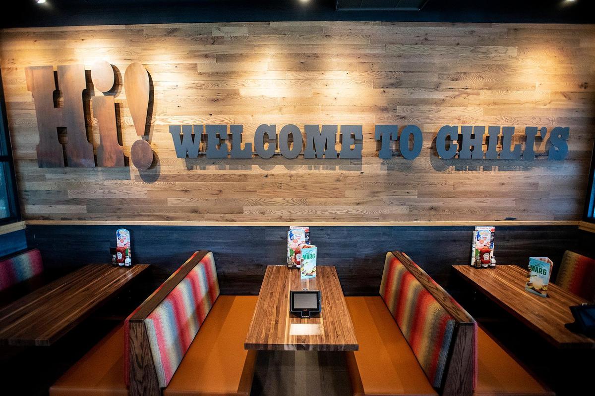 Seating inside Chili’s Grill and Bar located at 1075 W. Olive Avenue in Merced, Calif., on Sunday, June 25, 2023. A ribbon cutting will be held for the location’s opening on Monday.