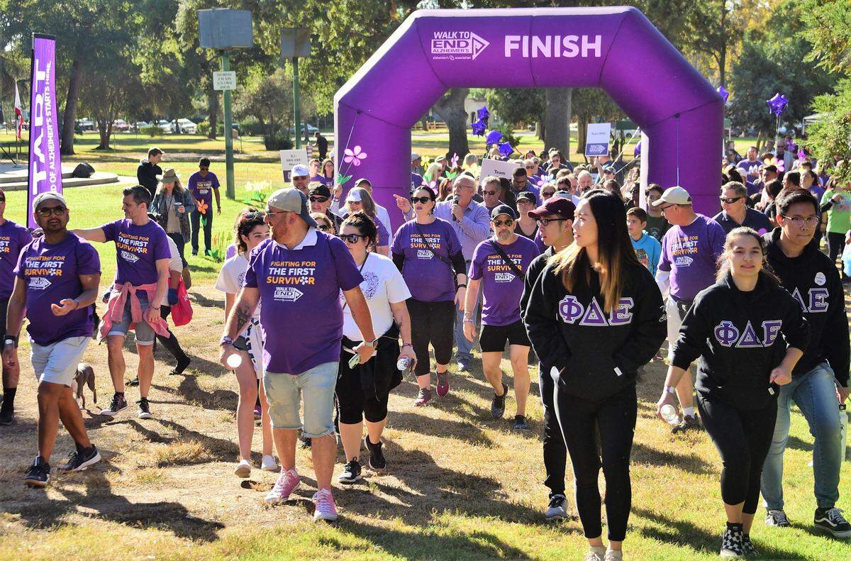 Over 300 people participated in the sixth annual Walk to End Alzheimer’s event which was held at Applegate Park in Merced, Calif. on Saturday, Oct. 5, 2019.