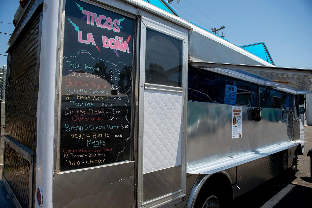 The Tacos La Doña food truck, located at 825 West Main Street in Merced, Calif., on Tuesday, June 10, 2025.