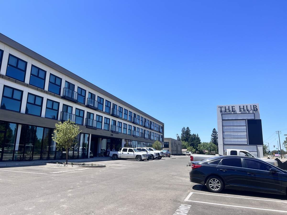 The Hub is a development at 2220 East Yosemite Ave., Merced, featuring off-campus student housing, retail space and restaurants near UC Merced.