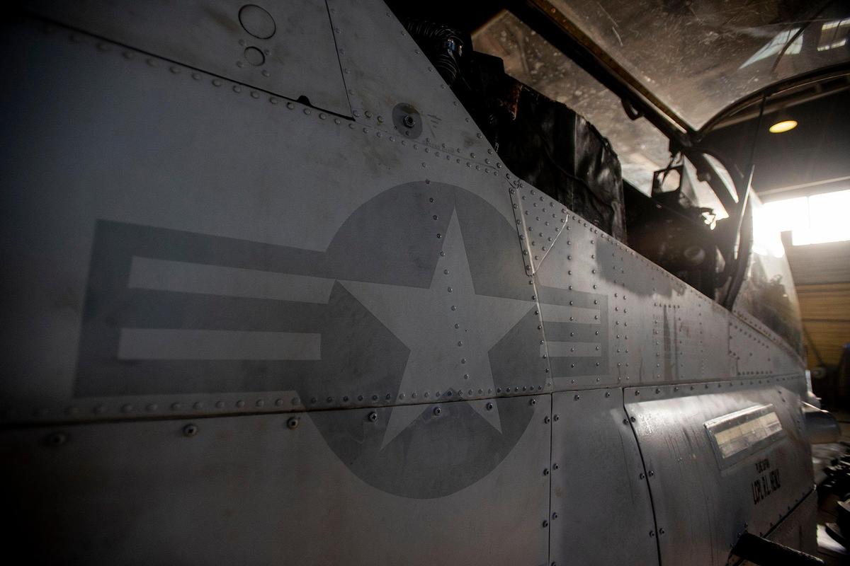 A Bell AH-1W Cobra attack helicopter inside Castle Air Museum’s restoration hanger in Atwater, Calif., on Wednesday, Jan. 12, 2022. According to Castle Air Museum Chief Executive Director Joe Pruzzo, both the Bell AH-1W Cobra attack helicopter and a SH-60B Seahawk helicopter were acquired from Hawaii in 2021. When ready, the aircraft will be displayed on the Castle Air Museum grounds along with dozens of other vintage aircraft.