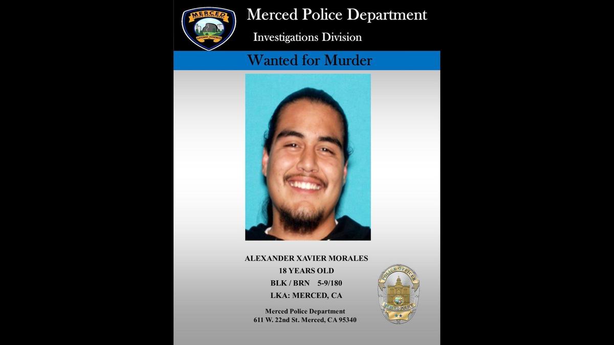 Alexander Xavier Morales, 18. Image courtesy of Merced Police Department.
