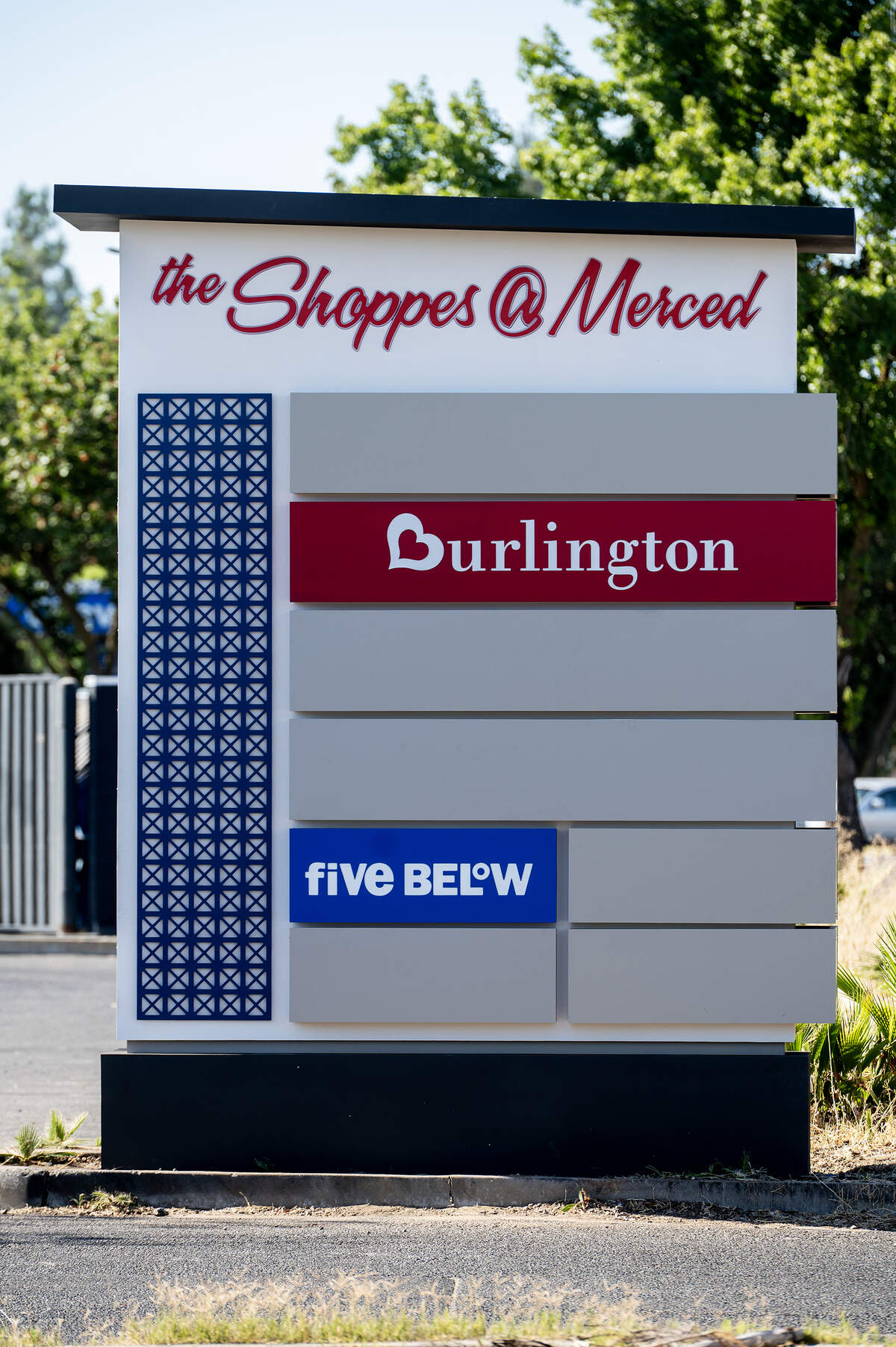 Construction continues on retail locations near the Marketplace at Merced, in Merced, Calif., on Friday, Aug. 15, 2025. Burlington, the national discount retailer, is set to open a new location at The Shoppes @ Merced, connected to the Marketplace at Merced in October.