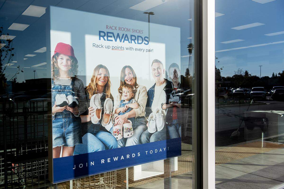 A new Rack Room Shoes location under construction at the Shoppes at Merced in Merced, Calif., on Tuesday, Oct. 28, 2025. 