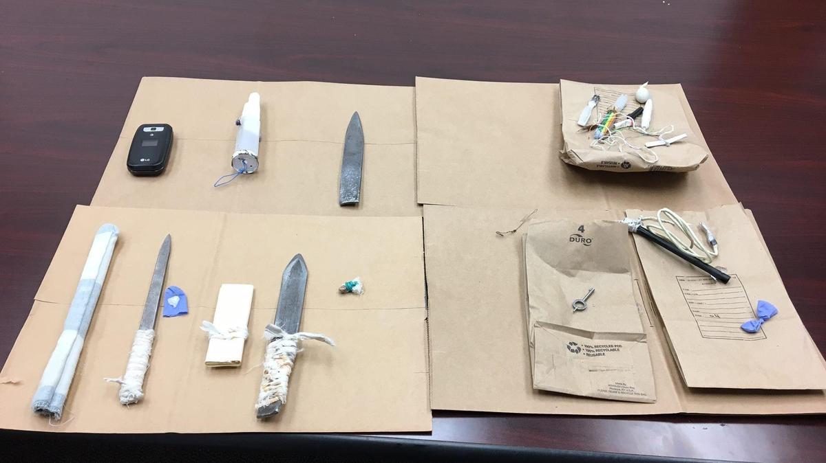 The Merced County Sheriff’s Office said multiple items of contraband were discovered during a multi-agency search operations at the Merced County Jail facility. Photo courtesy of the Merced County Sheriff’s Office.