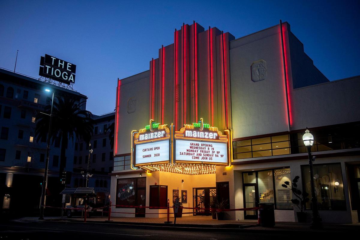 The Mainzer Theater located at 655 W. Main Street in Merced, Calif, on Wednesday, Aug. 12, 2020.