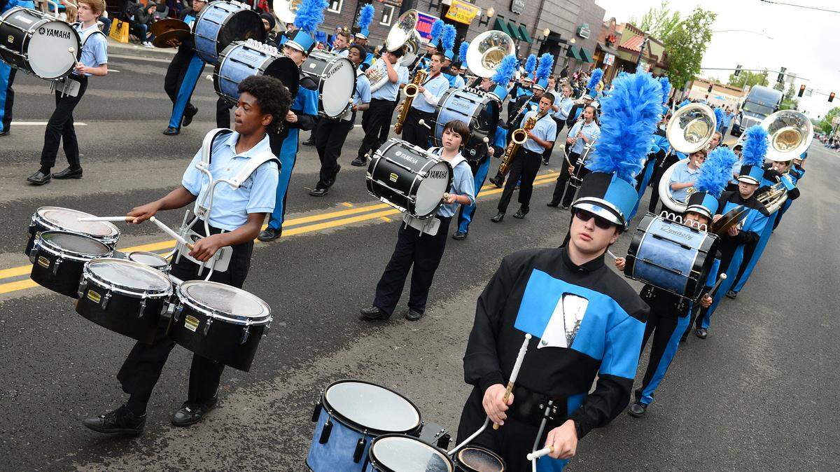 The Clovis North marching bandhas been selected to play in the 2020 Macy’s Thanksgiving Day Parade in New York. In this Bee file photo, members of the band perform at the 100th Clovis Rodeo in 2014.