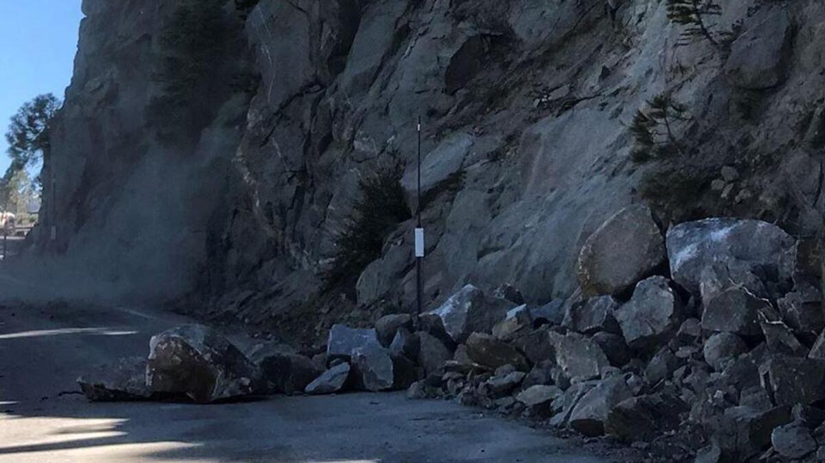 The California Department of Transportation said there will be intermittent full highway closures along Highway 140 in Mariposa County from Briceburg to Yosemite National Park for blasting and boulder removal beginning Monday, Nov. 18, 2019. Photo courtesy of the California Department of Transportation.