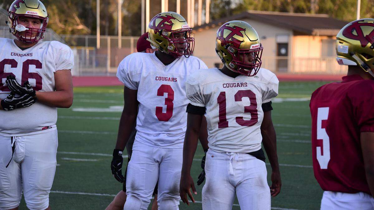Twins Jamarcus Phillips (3) and Jabari Phillips (13) are making an impact as sophomores for the Golden Valley football team.