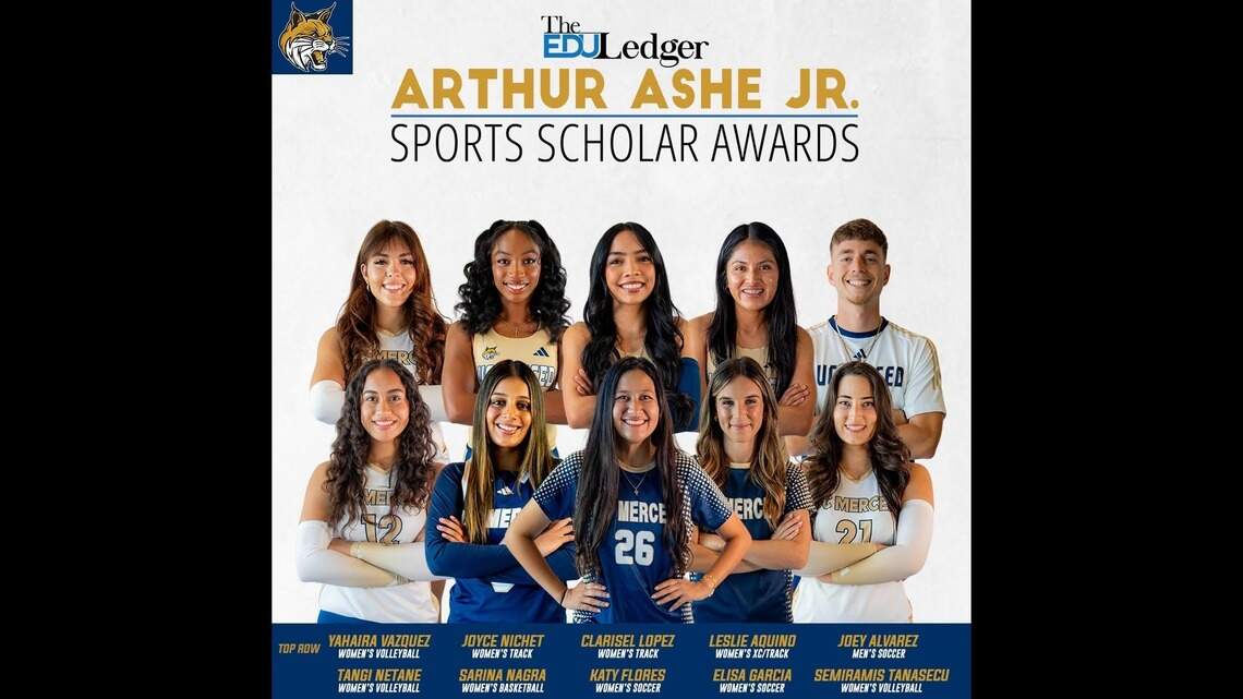10 UC Merced athletes earn Arthur Ashe scholar awards