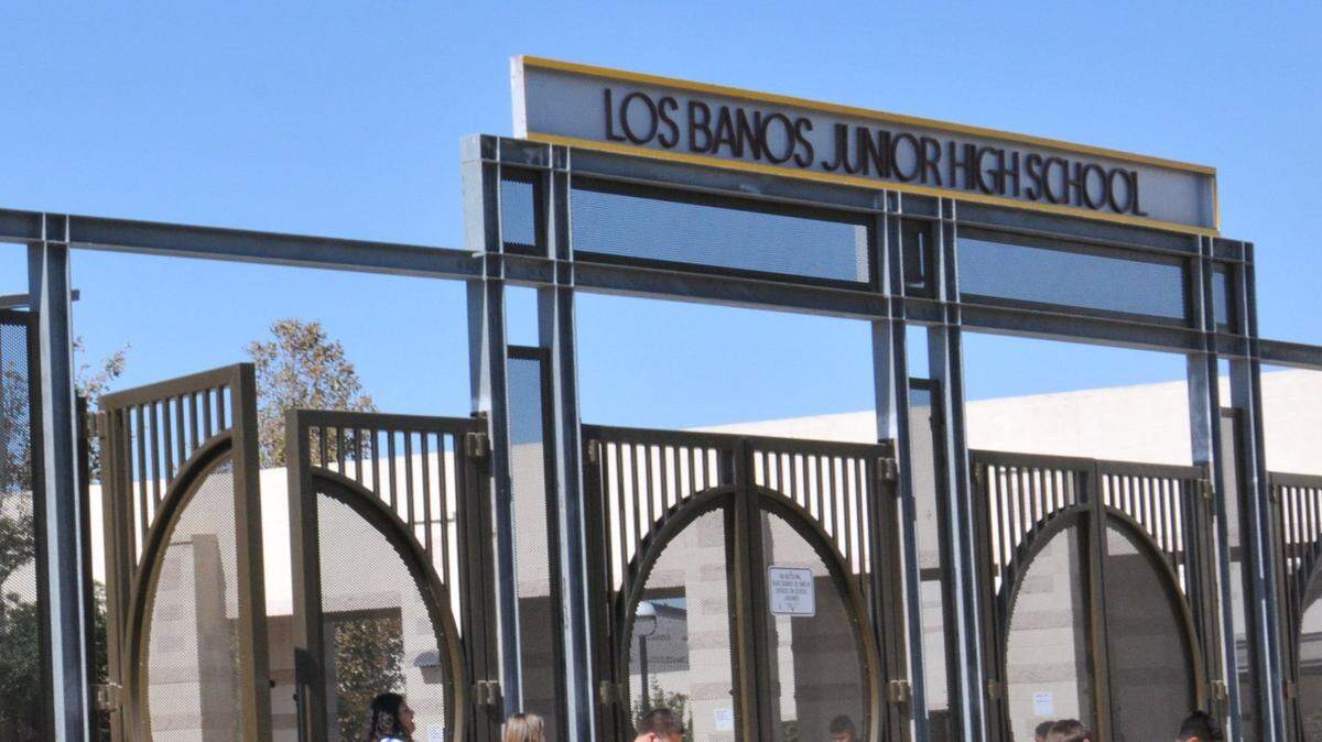 Students at Los Banos Junior High School are shown (2014 photo).