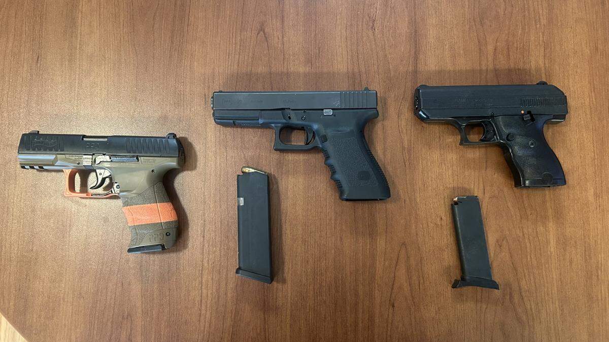 Dos Palos seized three weapons on Wednesday, Feb. 25, 2026.