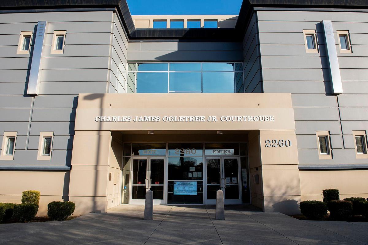 The Charles James Ogletree Jr. Courthouse in Merced, Calif., on Friday, Feb. 17, 2023.