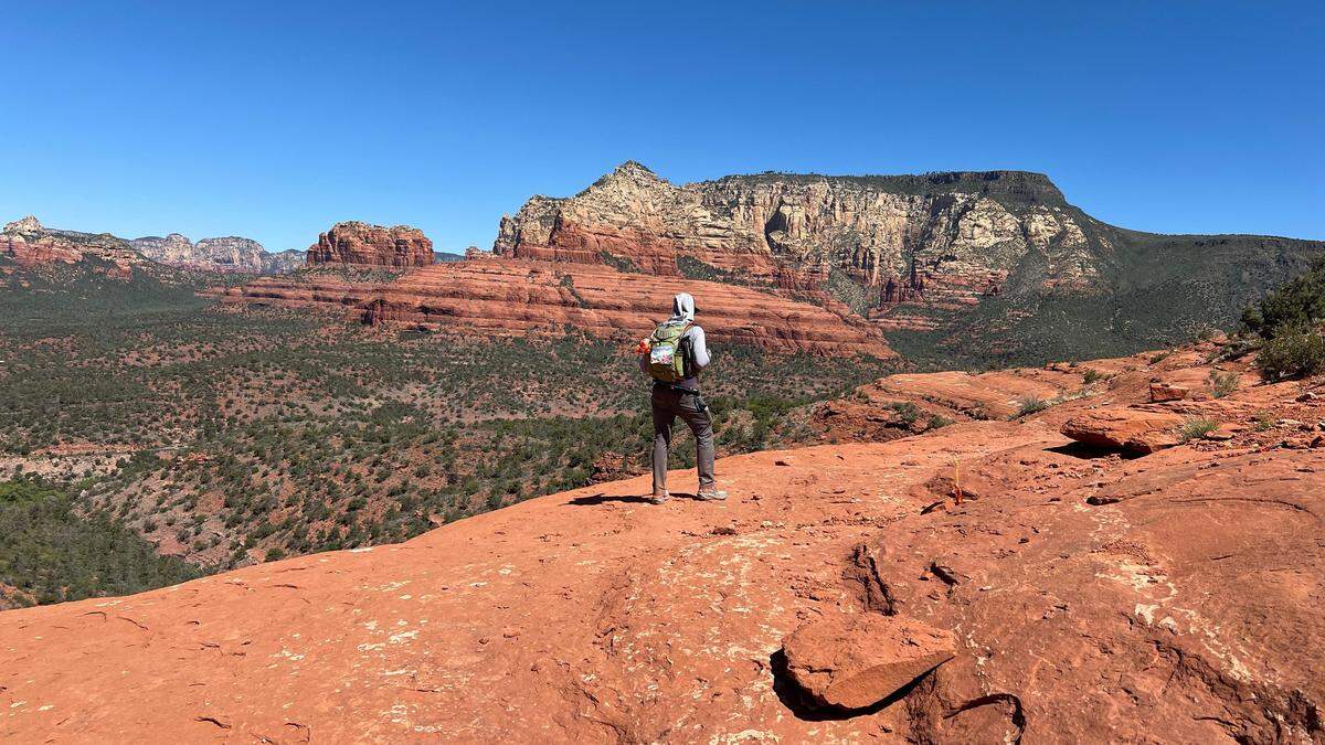 Los Banos’ James Thornton competes in the Cocodona 250 in Arizona.
