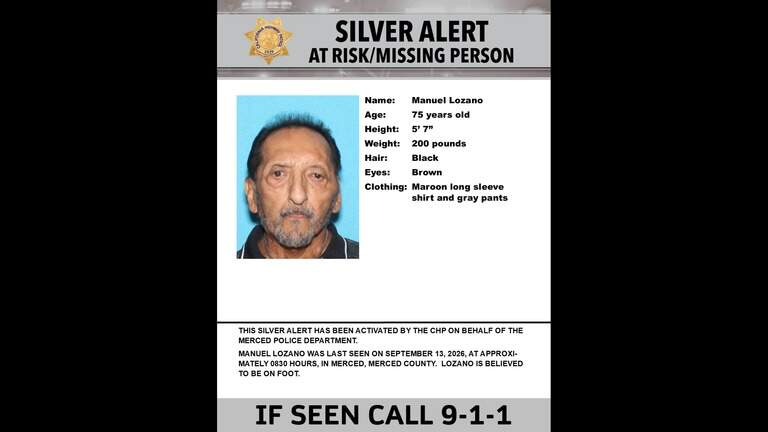 CHP issues Silver Alert for missing Merced man. What to know