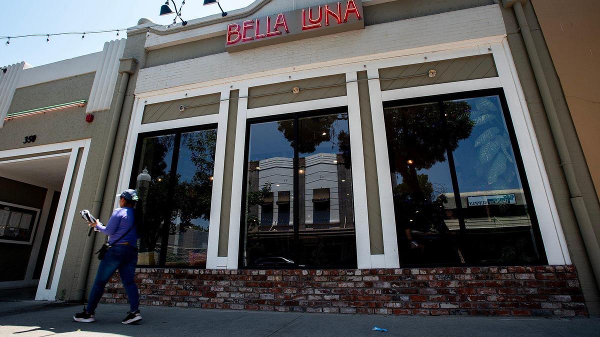 Bella Luna restaurant located at 350 W. Main Street in Merced, Calif., on Tuesday, June 10, 2025. Bella Luna’s owners will be opening The Goods Italian Market and Deli next door to the restaurant later this year. According to owner Giancarlo DiTullio, the market will offer a variety of specialty items including imported Italian meats, cheeses, pasta, jams, and chocolates. The market will also offer signature Bella Luna items.