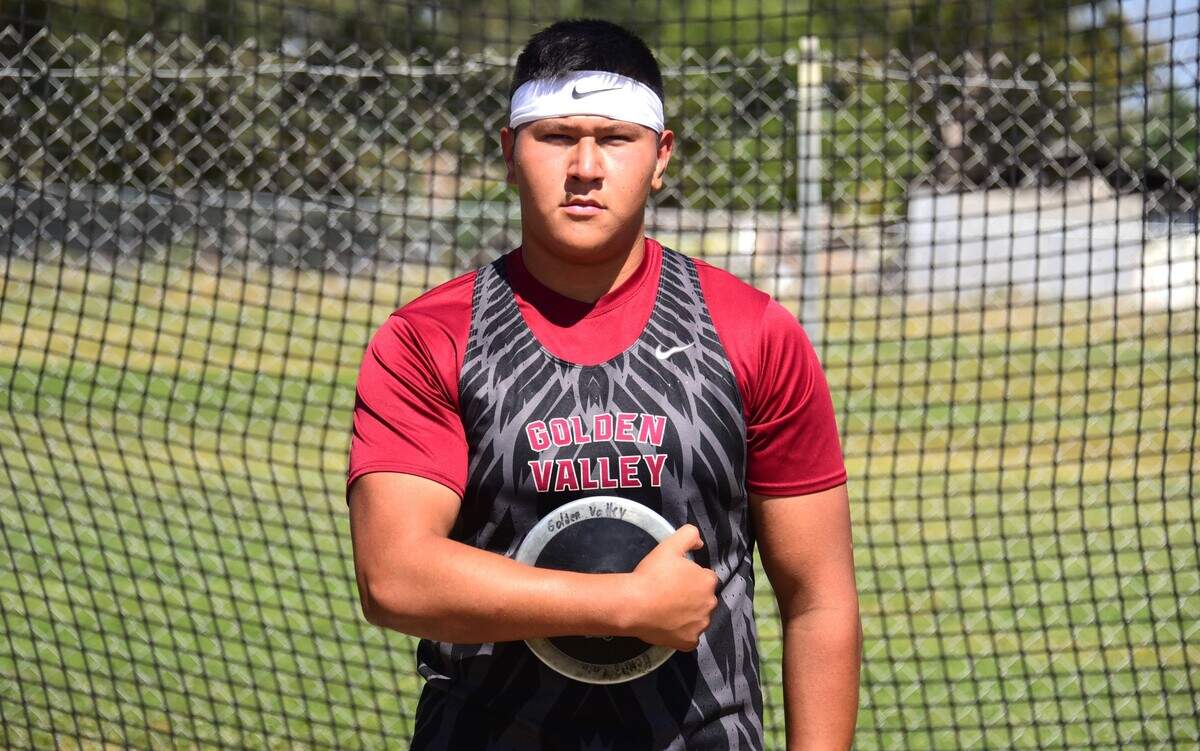 Golden Valley High School junior Benito Lara will compete in the discus at the CIF State Track & Field Championships on Friday in Clovis.