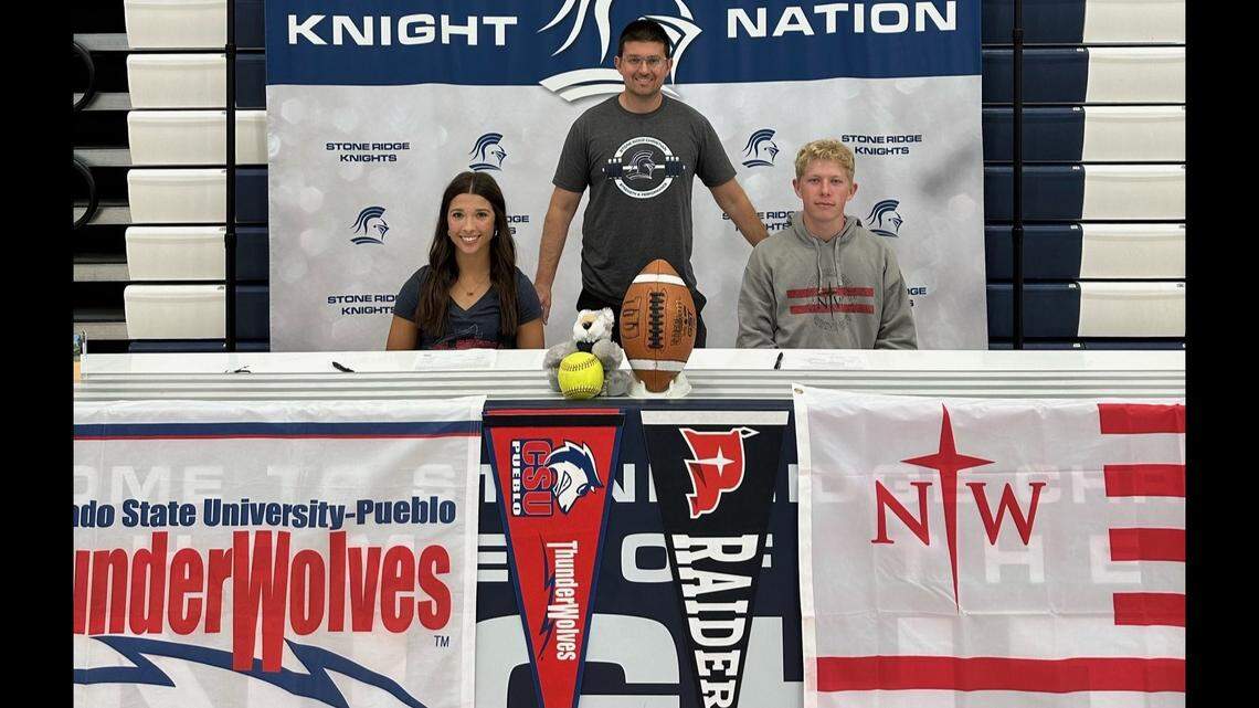 Stone Ridge Christian High celebrates two athletes moving on to four-year schools