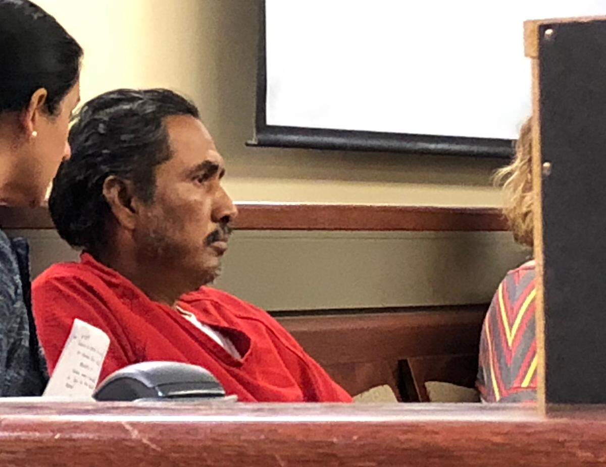 Guadalupe Lopez-Herrera, 51, appears in Merced Superior Court on Tuesday, Sept. 10, 2019, after he was arrested and charged with 19 felony and misdemeanor counts, including domestic violence and shooting at a Merced County Sheriff’s sergeant and deputy, injuring Sgt. Clint Landrum.