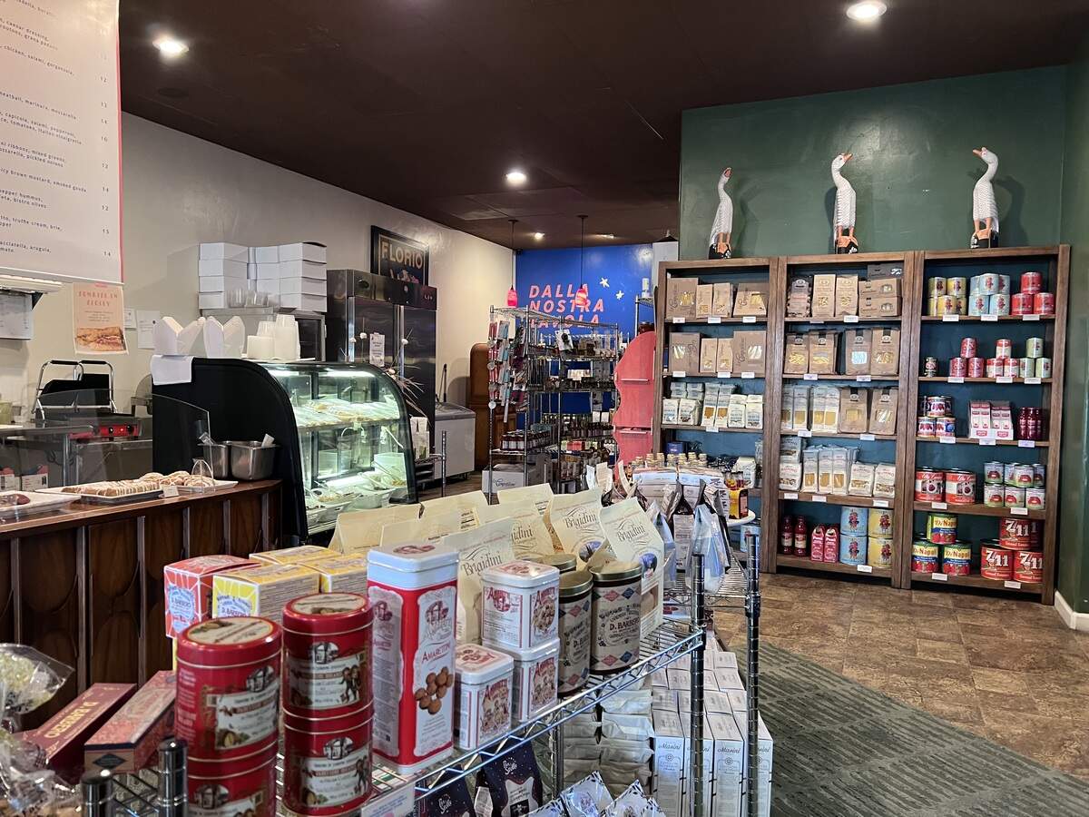 Beyond food and drinks, The Goods also features select items from local artisans, including pottery from nearby Earthworks Clay Space Studio.