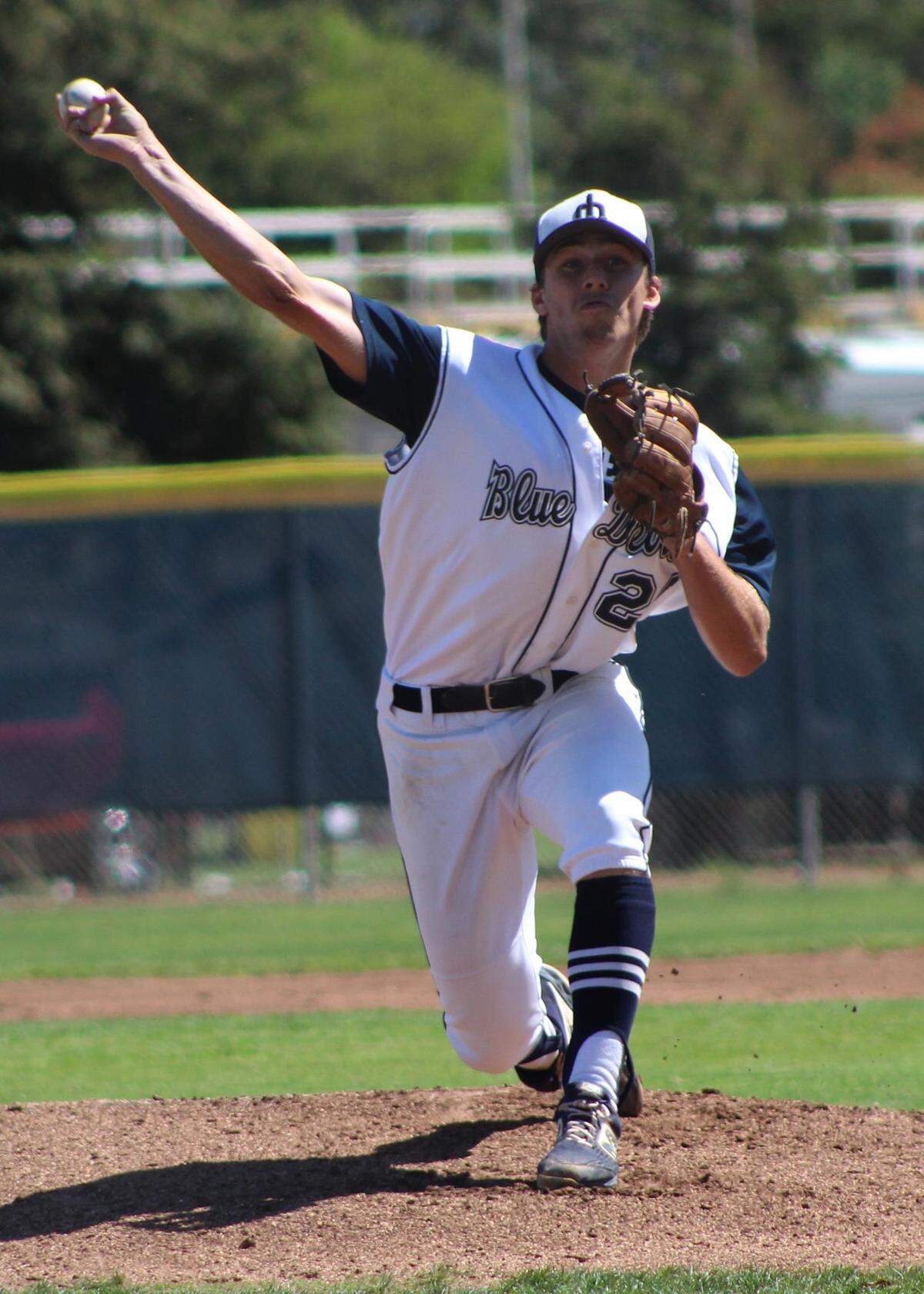 Merced College freshman Clayton Hall set a school record with 11 saves and led the state with a 0.21 ERA in 2019.