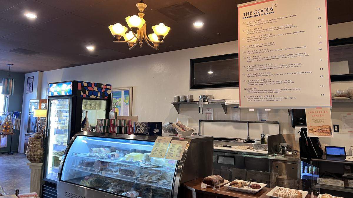 The Goods Italian Market and Deli also serves a variety of ready-to-eat items, including sandwiches, wraps, mac and cheese, pasta salad and pesto cauliflower.