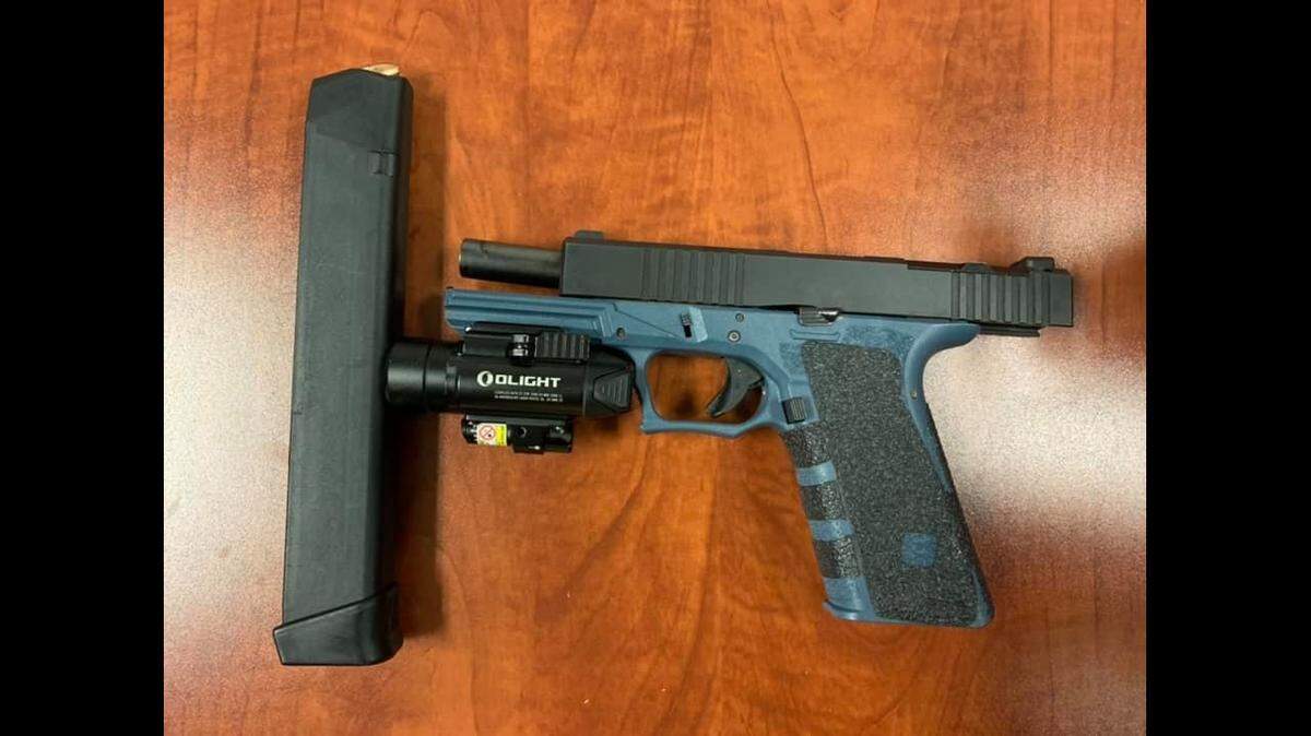 A 26-year old Dos Palos man was arrested in Los Banos after police officers located this loaded firearm on him after a traffic stop.