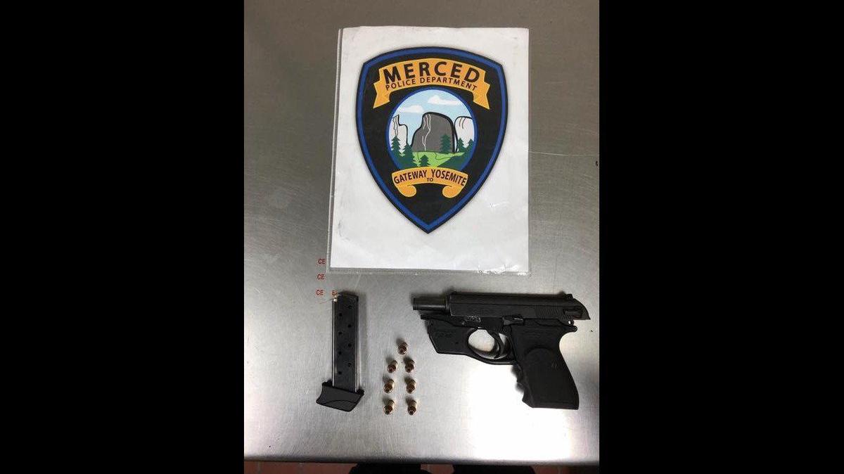 A 17-year-old boy was arrested on suspicion of possession of a firearm after allegedly discarding a gun on the ground after officers broke up a disturbance at a large house party in Merced on Saturday, according to the Merced Police Department. Image courtesy of Merced Police Department.
