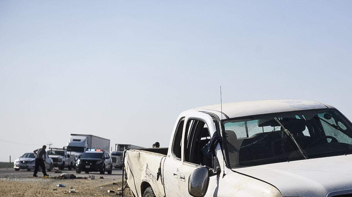 Four people were injured around 4 p.m. Tuesday, Sept. 5, 2017, when their vehicle overturned on Highway 99 in Merced County, the California Highway Patrol reported.