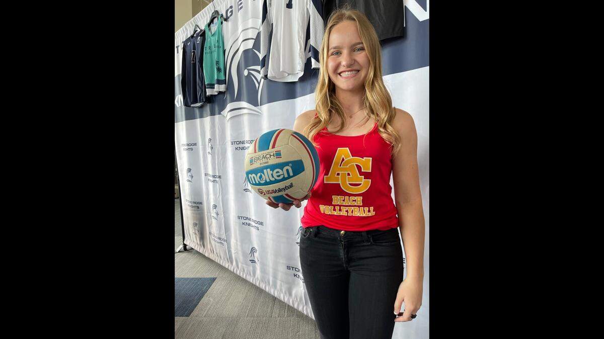 Stone Ridge Christian senior Sydney Shaw will play beach volleyball at Arizona Christian University.