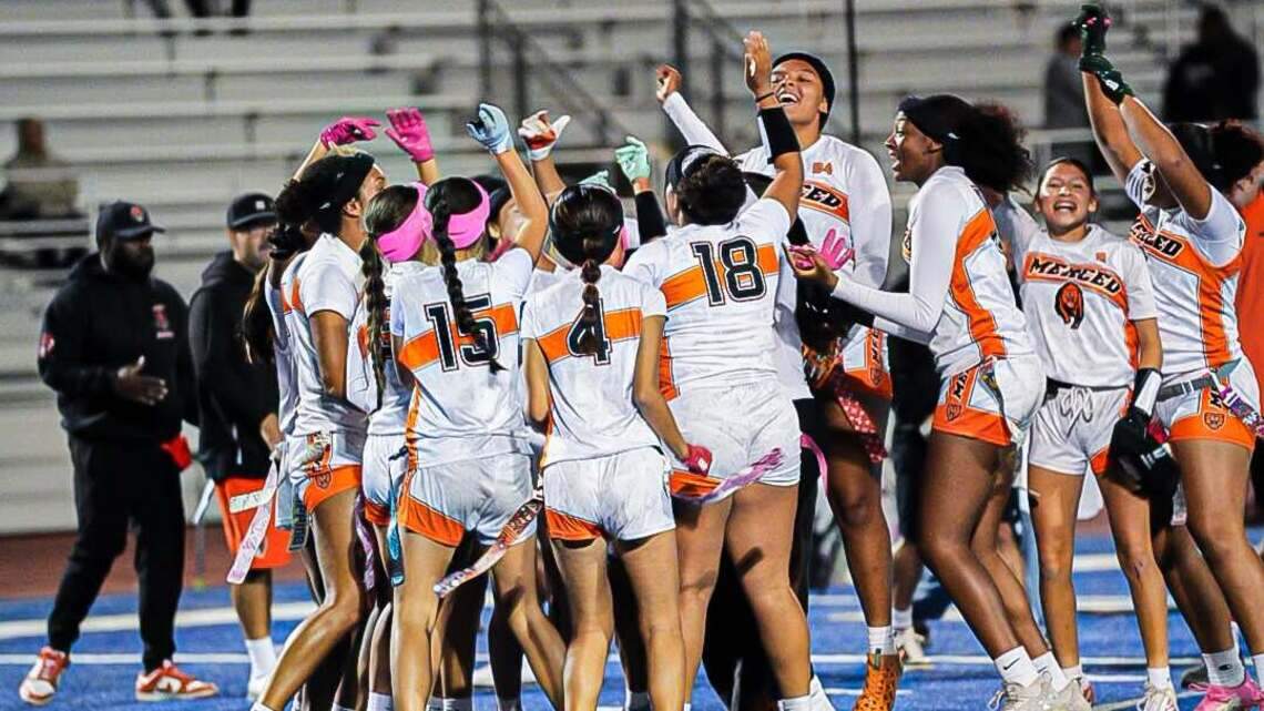 Merced High girls flag football team rallies to beat Atwater, claim another CCC title