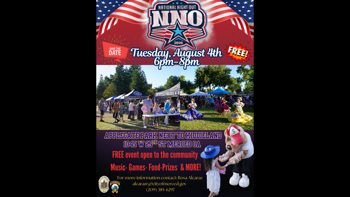 Merced is ready to celebrate National Night Out. What to expect