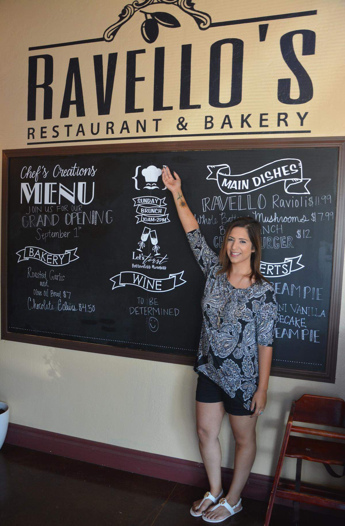 Devin DeLeon took over ownership of the former Merced DiCicco’s Italian Restaurant at 3360 N. State Hwy 59 and renamed it Ravello’s Restaurant and Bakery, which officially opens Sept. 1, 2019. DeLeon introduced a new bakery to the establishment and said she plans to introduce an American twist on traditional Italian cuisine while incorporating her own family recipes.