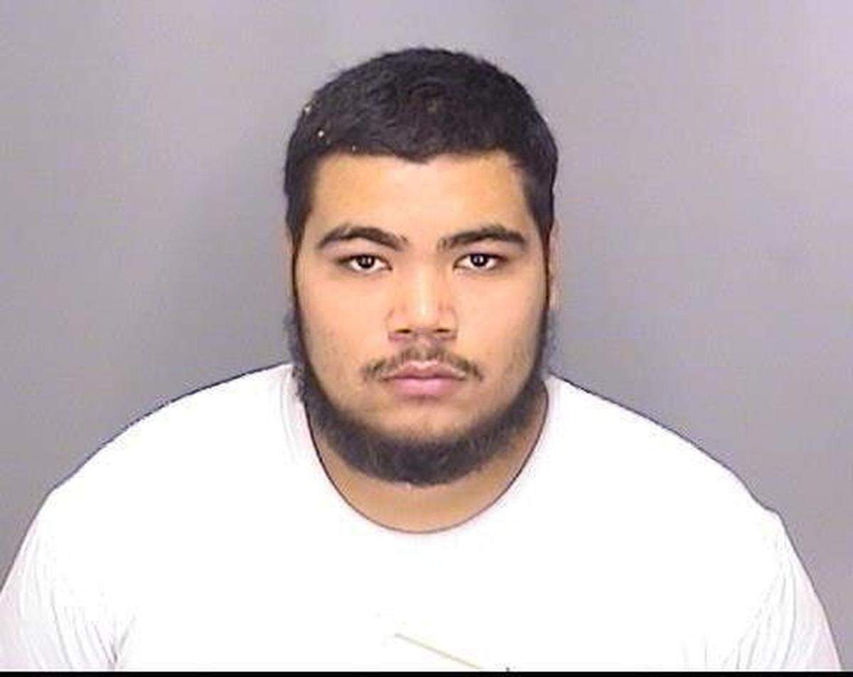 Nineteen-year-old Francisco Cruz from Patterson, shown in this booking photo, and 19-year-old Jesus Tapia from Palo Alto were arrested Thursday night after illegally possessing guns and leading police on a pursuit that spanned Merced County, according to Merced police.