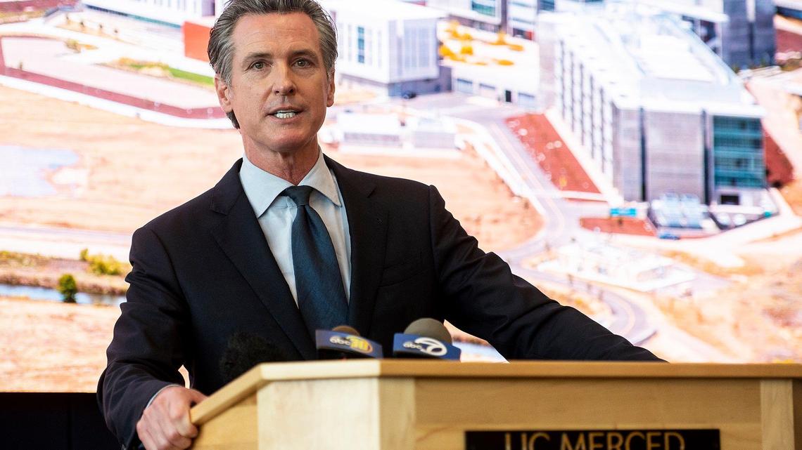 Gov. Gavin Newsom visits UC Merced, pledges state support for proposed medical school