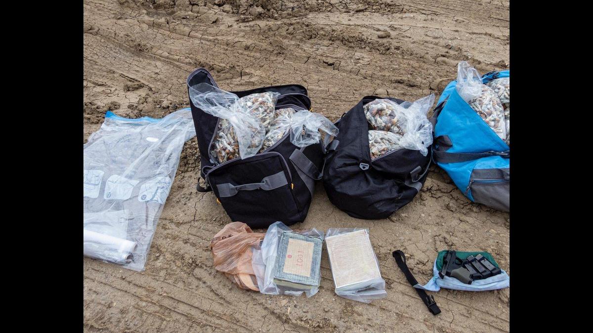 A driver was arrested during a traffic stop along Interstate 5 in Fresno County on Jan. 7, after a California Highway Patrol officer and K-9 Beny located drugs, money and a loaded gun inside the vehicle, according to the California Highway Patrol. Image courtesy of California Highway Patrol.