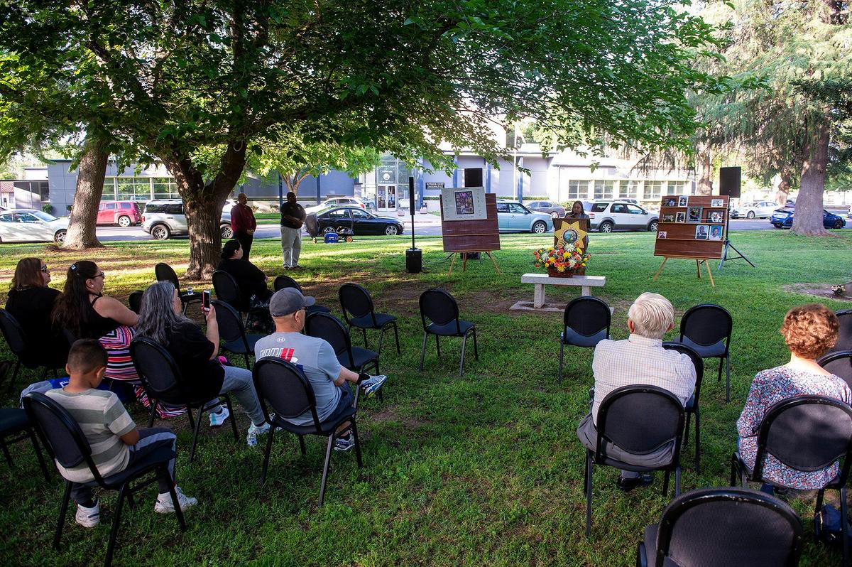 The annual Victims’ Rights Ceremony at Courthouse Park in Merced, Calif., on Tuesday, April 26, 2022.